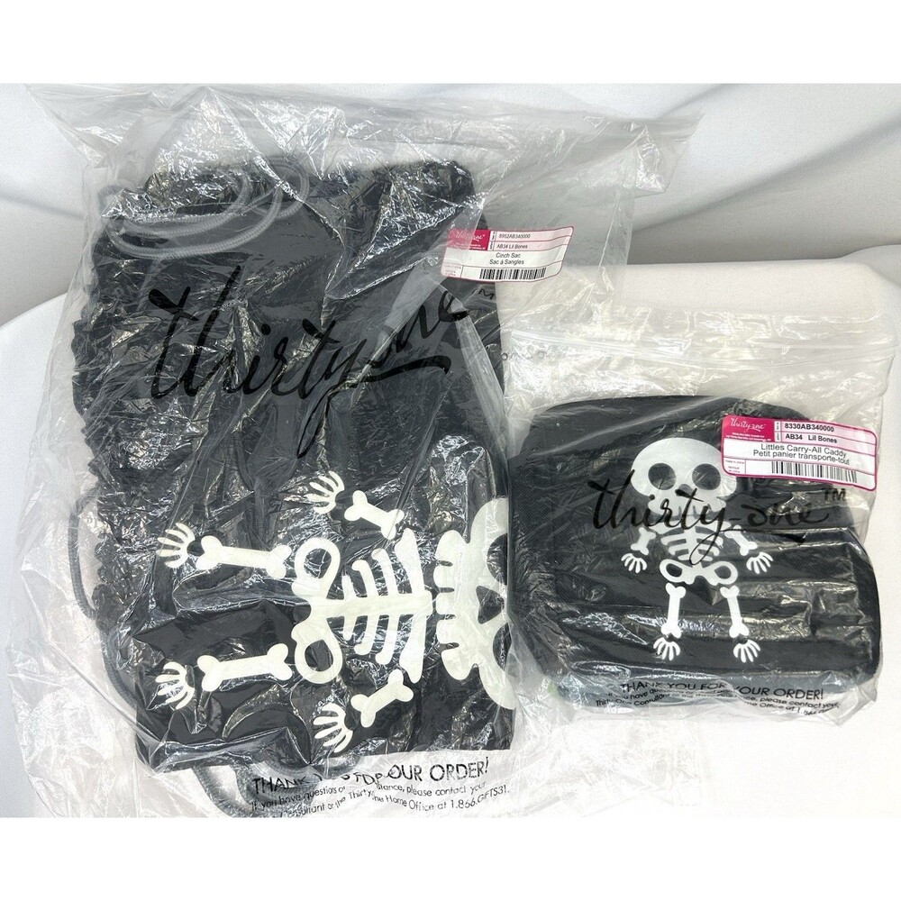 Thirty One Lil Bones Cinch Sac & Littles Carry-All Caddy